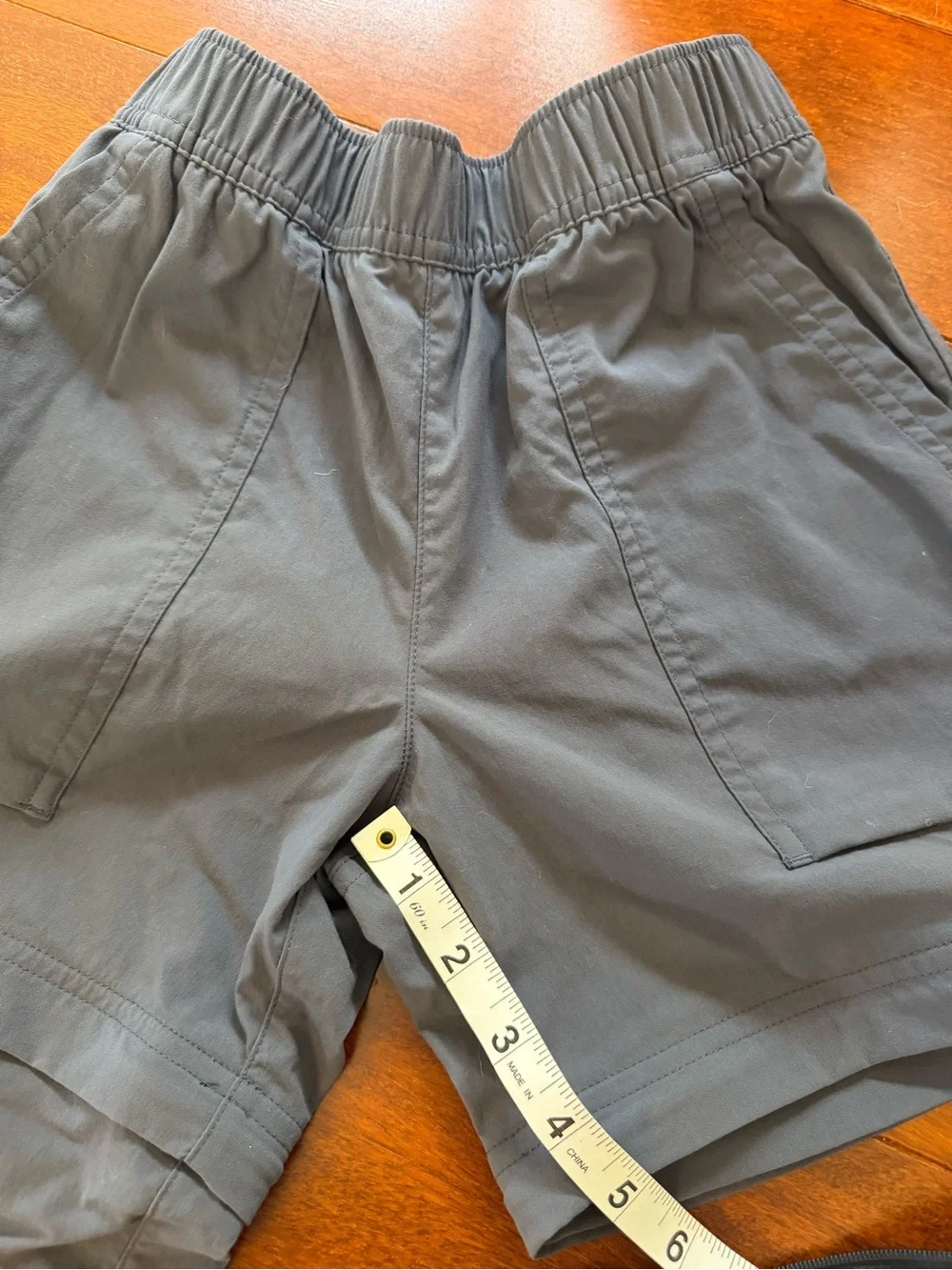 REI Kids Cargo Pants — Charcoal Gray Elastic Waist